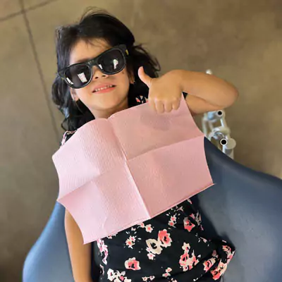 Kids Teeth Cleaning Happy dental patient